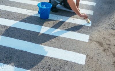 Útburkolat festés tartós jelölésekkel a biztonságos közlekedésért